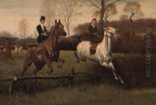 The Hunt Oil Painting by John Alexander Harington Bird