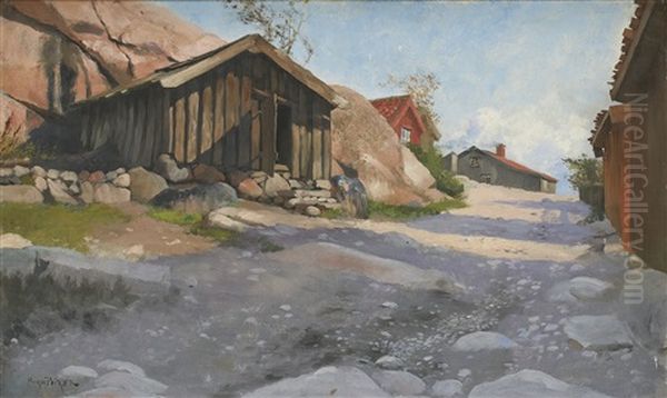 Berggatan 13, Lysekil Oil Painting by Hugo Birger