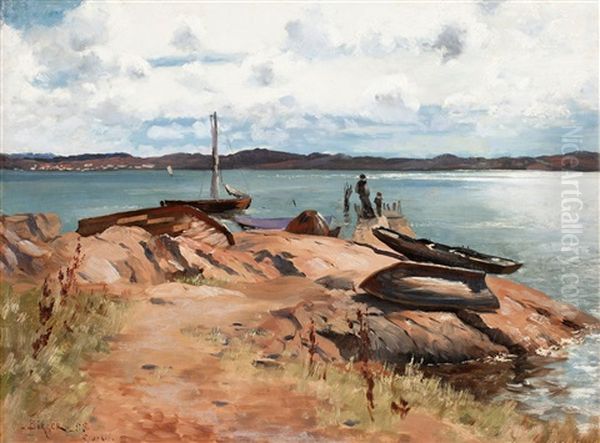 Sommardag, Lysekil Oil Painting by Hugo Birger