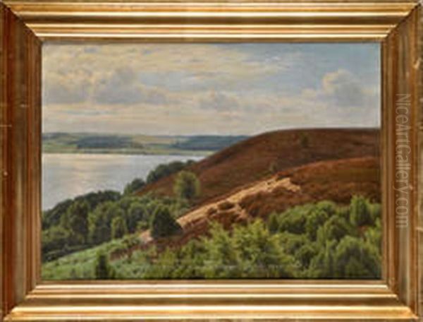 Lake Scene Oil Painting by Axel Birkhammer