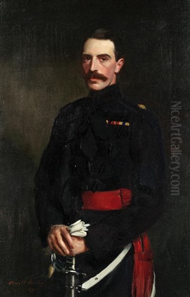 Portrait Of Lt Gen Sir G. Sydney Clive Of The Grenadier Guards by Oswald (Sir) Birley