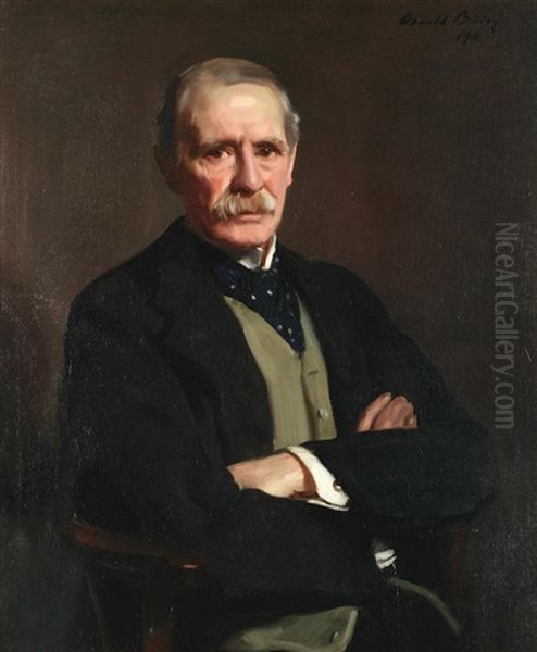 Portrait Of General E. H. Clive Mp, Ex Grenadier Guards by Oswald (Sir) Birley