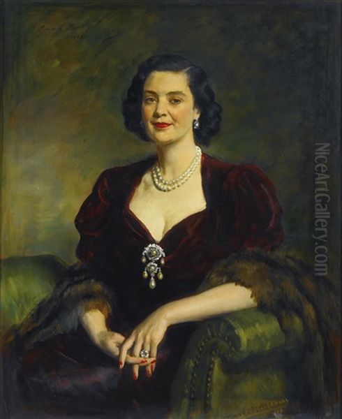 The Duchess Of Roxburghe, Mary Innes-ker by Oswald (Sir) Birley