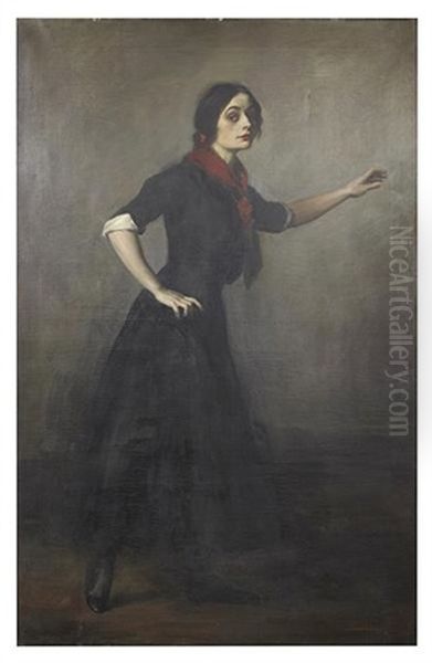 Apache Dancer Miss Beatrice Collins by Oswald (Sir) Birley