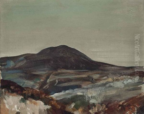 A Mountainous Landscape by Oswald (Sir) Birley