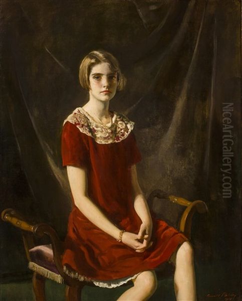 Portrait Of Barbara Hutton Oil Painting by Oswald (Sir) Birley