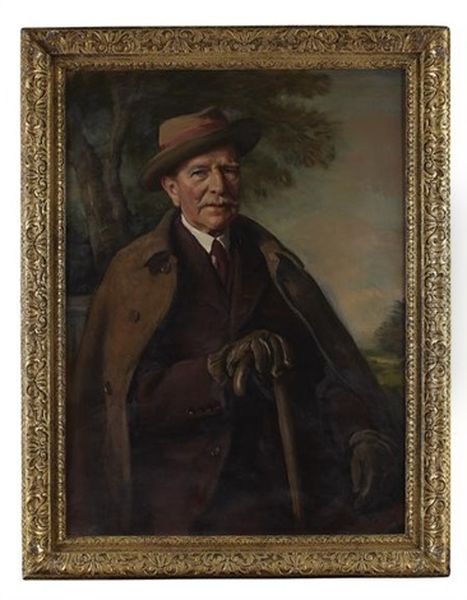 Portrait Of Colonel Frederick Gordon Blair Oil Painting by Oswald (Sir) Birley