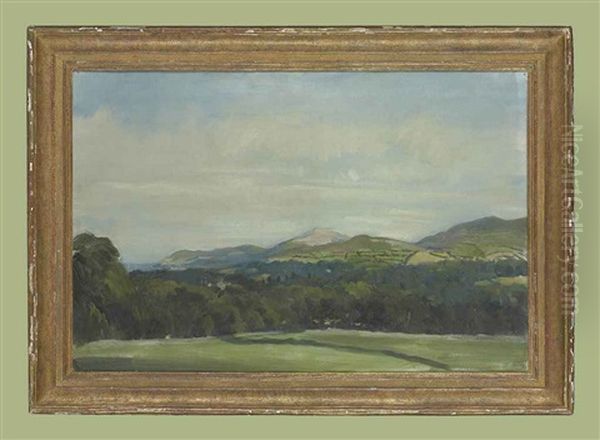 Brayhead And The Little Sugarloaf, Co. Wicklow Oil Painting by Oswald (Sir) Birley