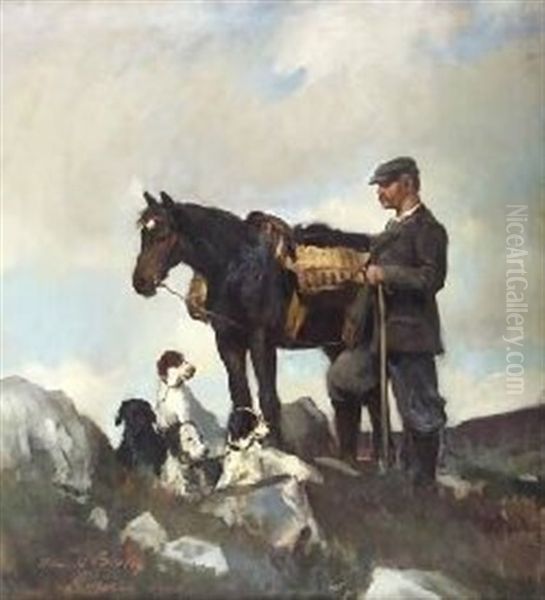 The Gamekeeper Oil Painting by Oswald (Sir) Birley