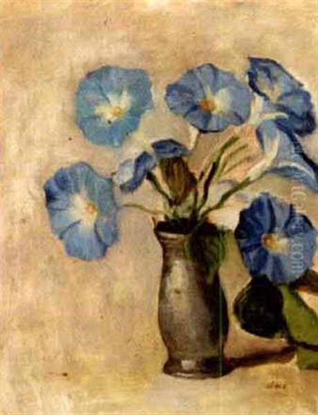 Morning Glory Oil Painting by Oswald (Sir) Birley