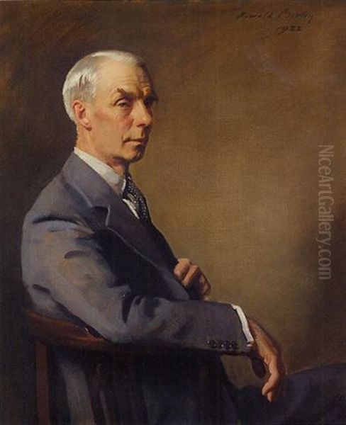 Portrait Of David Robertson Oil Painting by Oswald (Sir) Birley