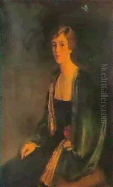 Mrs. Douglas Gibbons Oil Painting by Oswald (Sir) Birley