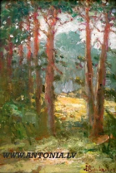 Forest Sketch by Stanislaw Birnbaum