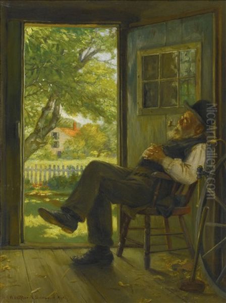 At His Ease Oil Painting by William Verplanck Birney