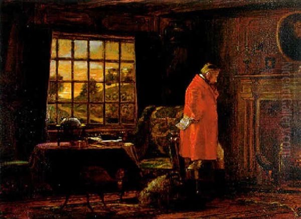 The Letter Oil Painting by William Verplanck Birney