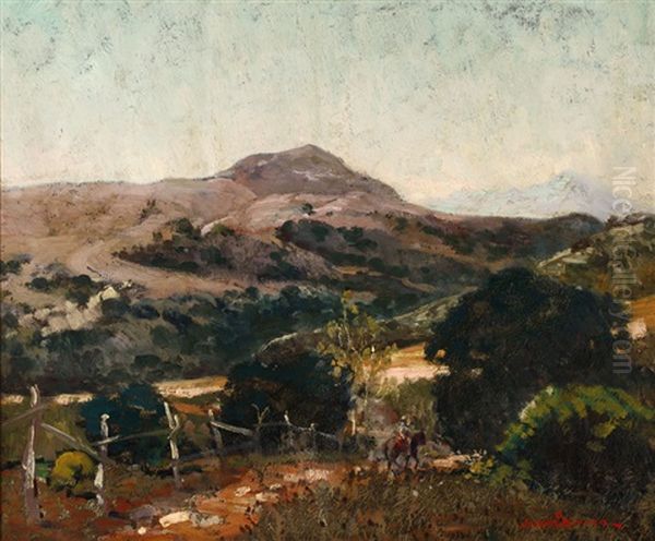 Santa Ana Range Oil Painting by Joseph Pierre Birren