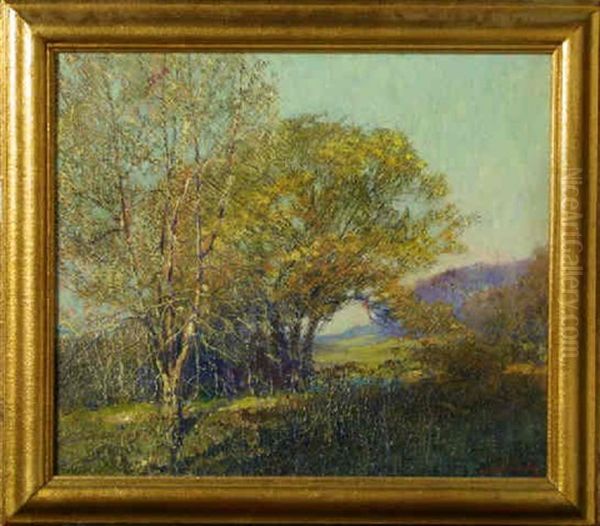 Poplar And Willows Oil Painting by Joseph Pierre Birren