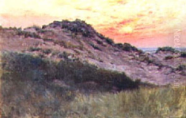 Sun Over The Dunes Oil Painting by Henry Singlewood Bisbing