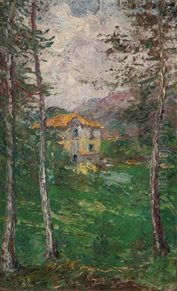 Paesaggio Oil Painting by Cesare Biscarra