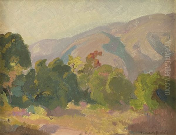 San Gabriel Foothills Oil Painting by Franz Arthur Bischoff