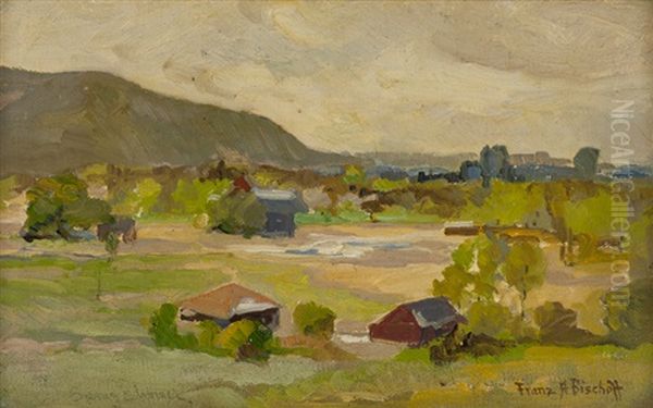 Spring Shower Oil Painting by Franz Arthur Bischoff