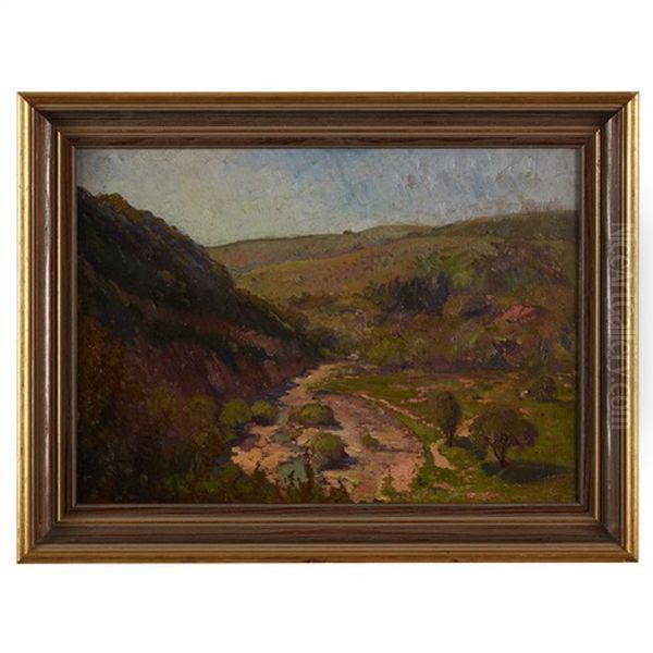 California Landscape Oil Painting by Franz Arthur Bischoff