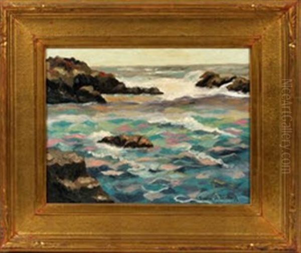 Rocky Shore by Franz Arthur Bischoff