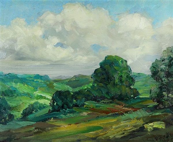 California Summer Oil Painting by Franz Arthur Bischoff