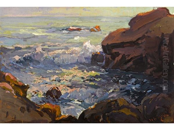 Monterey On 17 Mile Drive Oil Painting by Franz Arthur Bischoff