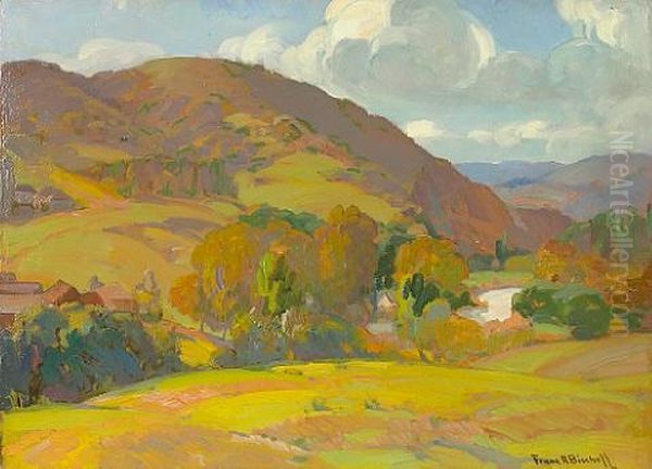 Over Hills And Vale Oil Painting by Franz Arthur Bischoff