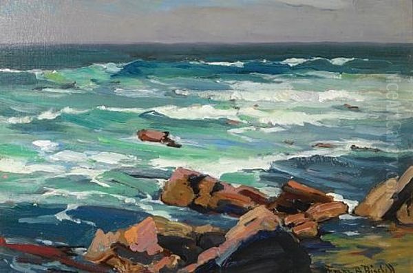 Looking Out To Sea Oil Painting by Franz Arthur Bischoff