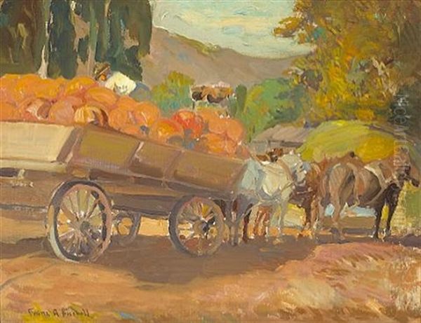 Delivering Pumpkins Oil Painting by Franz Arthur Bischoff