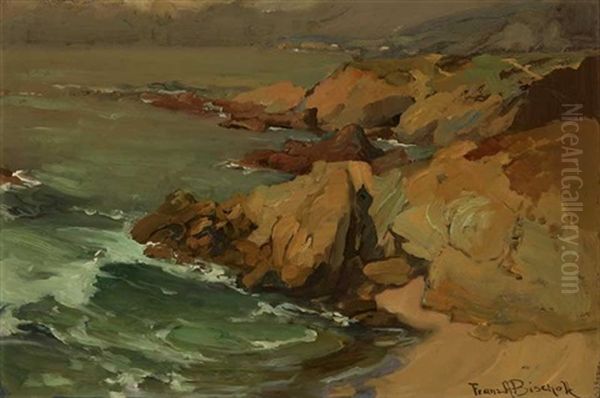 La Jolla Coastal Oil Painting by Franz Arthur Bischoff