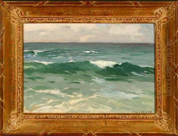 Ocean Scene Oil Painting by Franz Arthur Bischoff