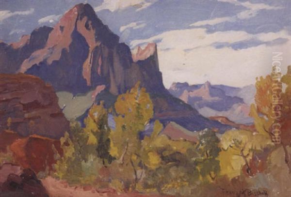 Bryce Canyon Landscape Oil Painting by Franz Arthur Bischoff