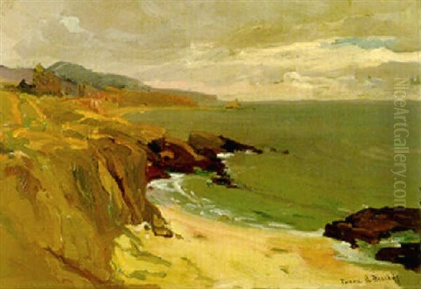 The California Coast Oil Painting by Franz Arthur Bischoff