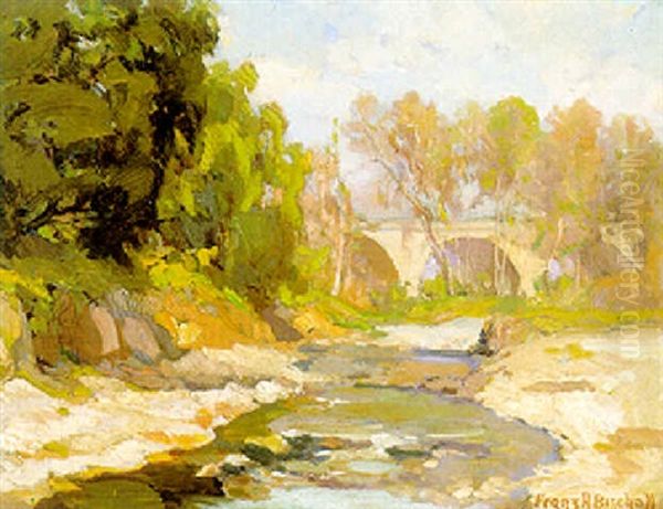 Bridge At Arroyo Seco Oil Painting by Franz Arthur Bischoff