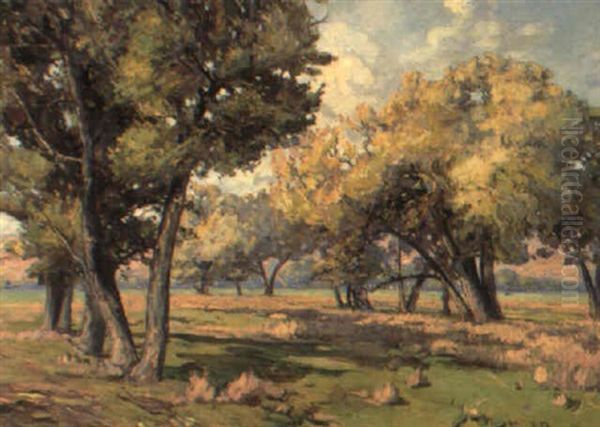 Carmel Cottonwoods by Franz Arthur Bischoff