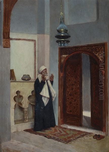 Interno Di Moschea Oil Painting by Cesare Biseo