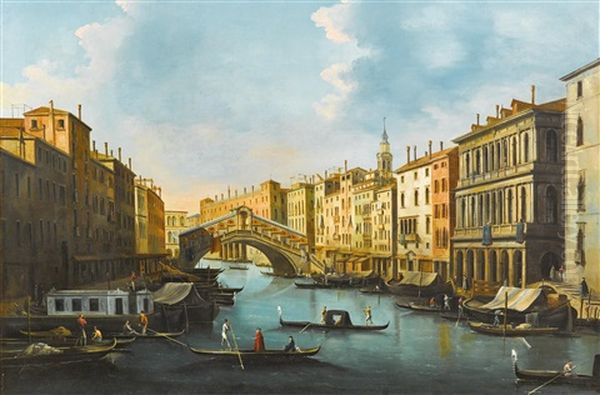 Venice Oil Painting by Giuseppe Bernardino Bison