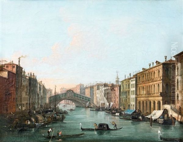 Venise Oil Painting by Giuseppe Bernardino Bison