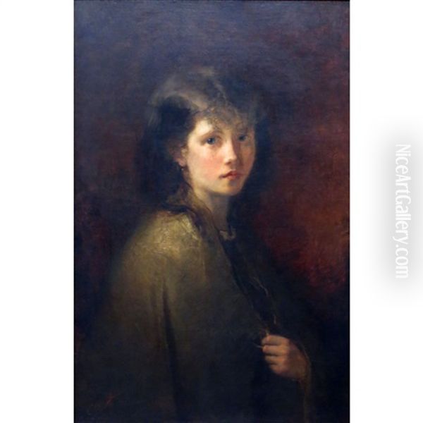 Portrait Of A Girl by Christoffel Bisschop