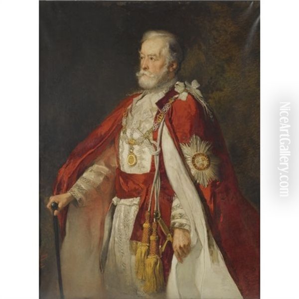 Portrait Of Sir John Savile-lumley, Later 1st Baron Savile Oil Painting by Christoffel Bisschop