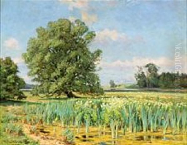 A Summer Day In Dyrehaven Oil Painting by Rudolf Bissen