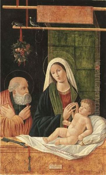 The Madonna And Child With Saint Peter Oil Painting by Francesco di Vittore Bissolo