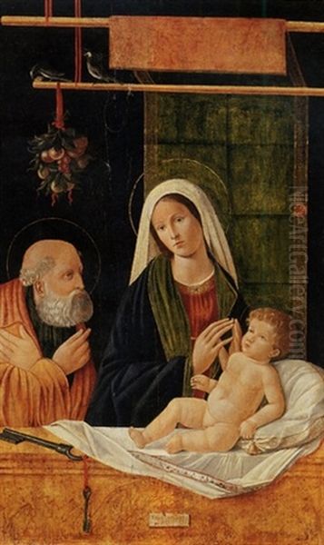 The Madonna And Child With Saint Peter Oil Painting by Pier Francesco Bissolo