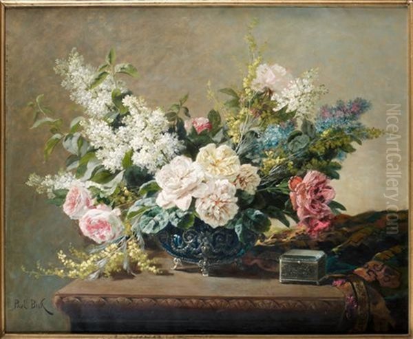 Fleurs De Printemps Oil Painting by Paul Biva