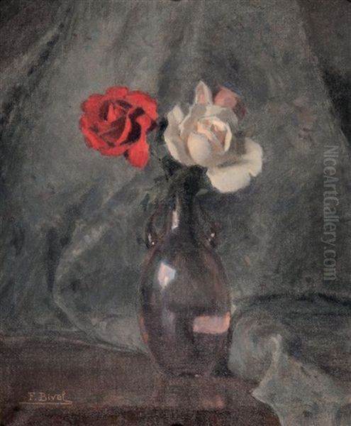 Roses Oil Painting by Fernand (Achille Lucien) Bivel