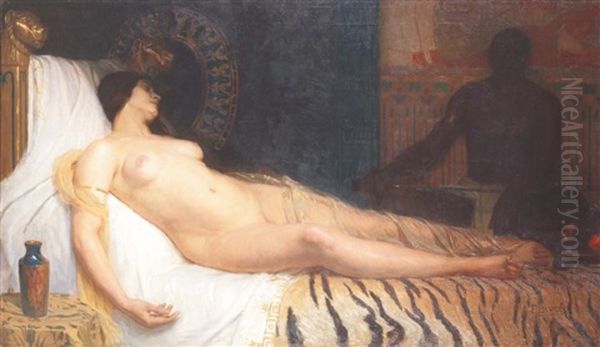 Desdemone Et Othello by Fernand (Achille Lucien) Bivel