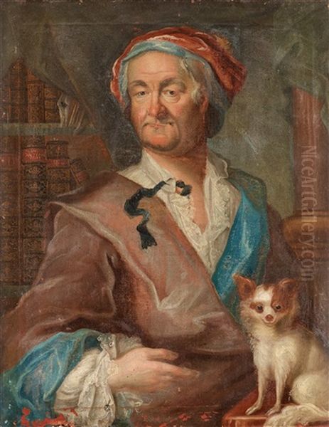 Christopher Polhem (1661-1751) Oil Painting by Jacob Bjork